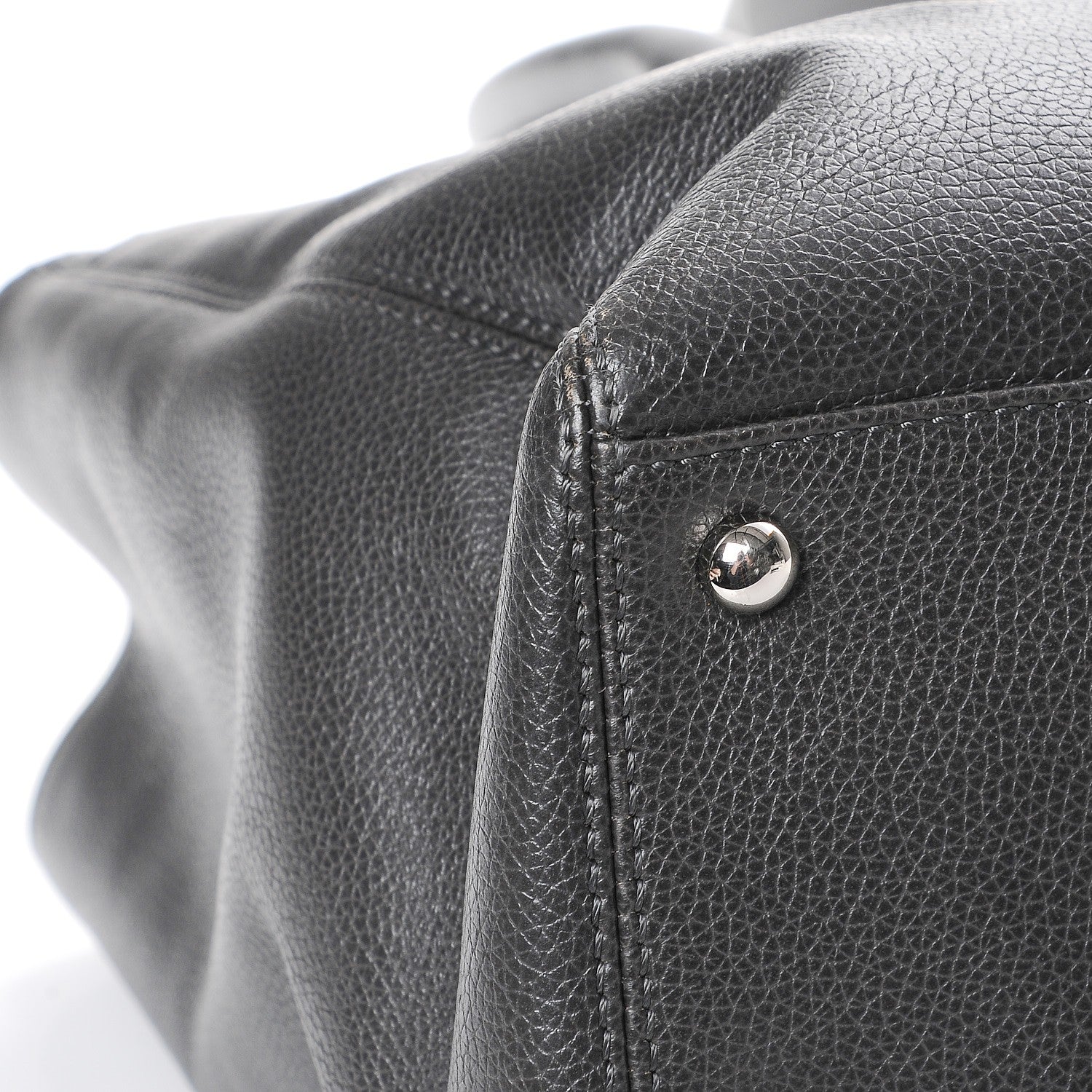 Chanel Calfskin Cerf Executive Shopper Tote Grey 10 of 12