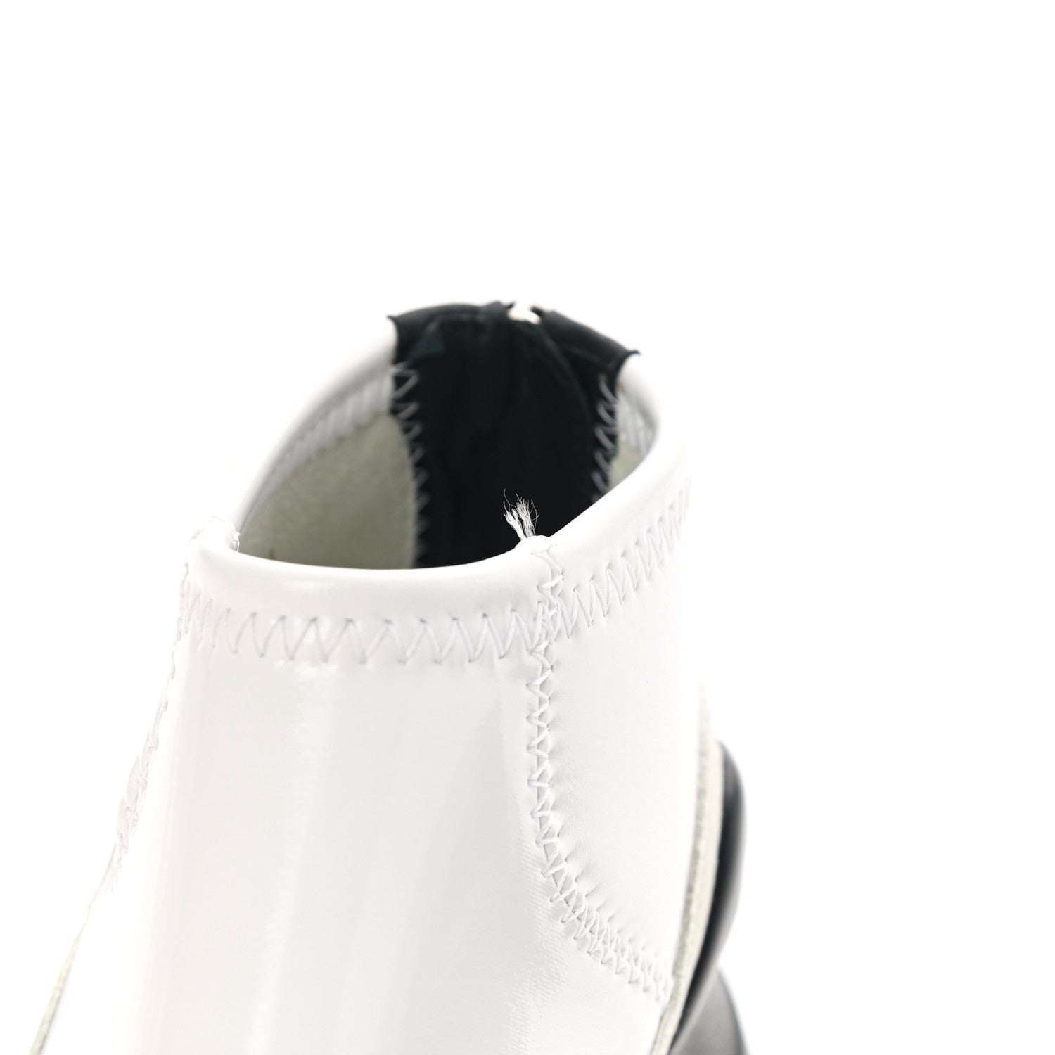 Fendi Vernice High-Tech Womens FFluid Zip Up Sneakers 36 White Black 9 of 15