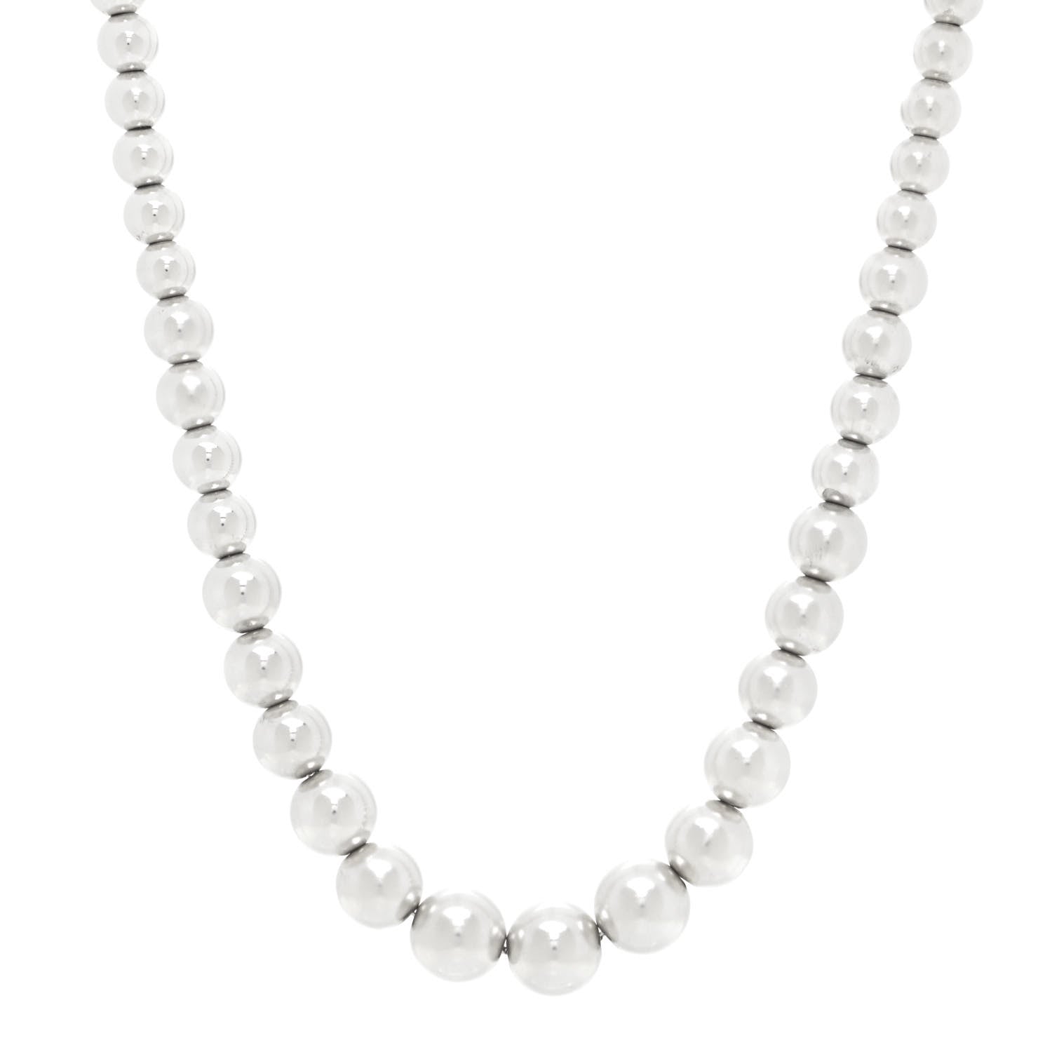 Tiffany Sterling Silver HardWear Graduated Ball Necklace 1 of 4