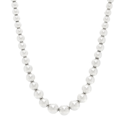 Tiffany Sterling Silver HardWear Graduated Ball Necklace 1 of 4