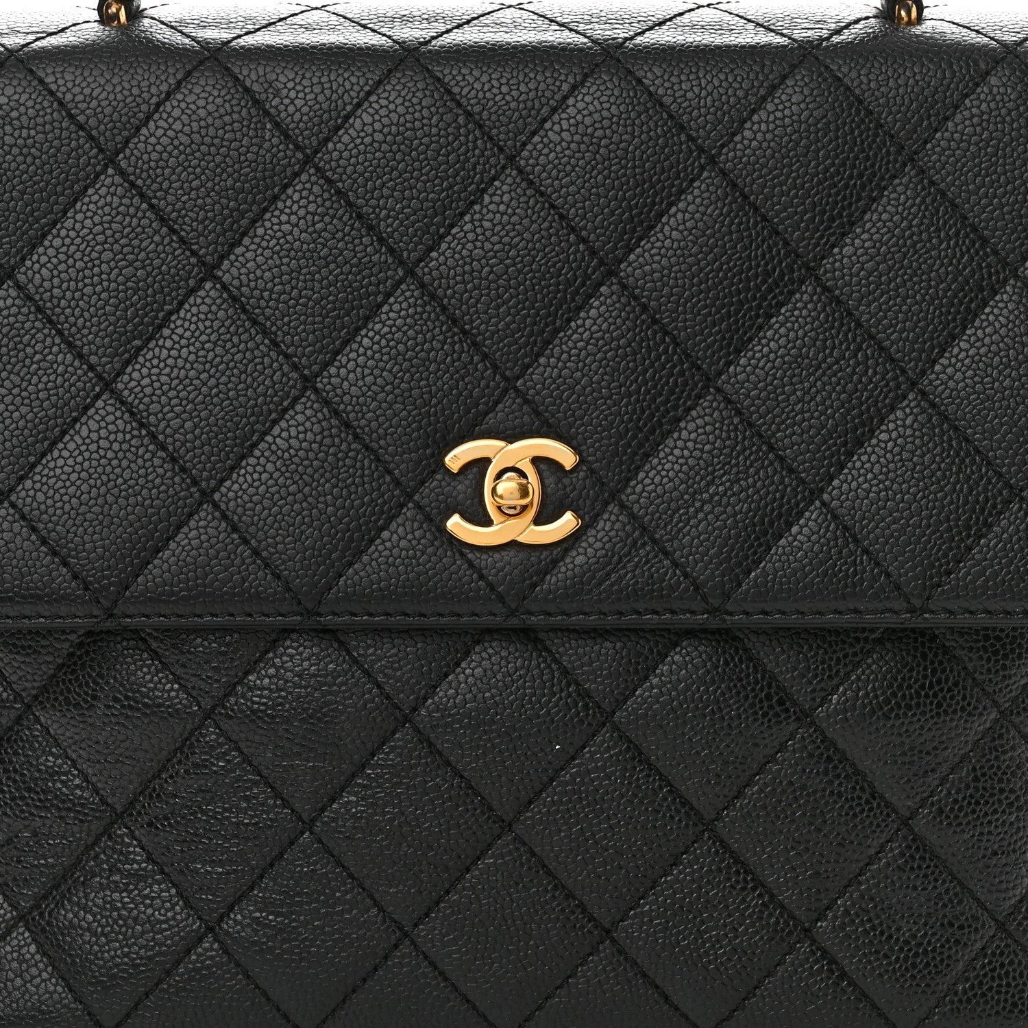 Chanel Caviar Quilted Jumbo Kelly Flap Black 7 of 9
