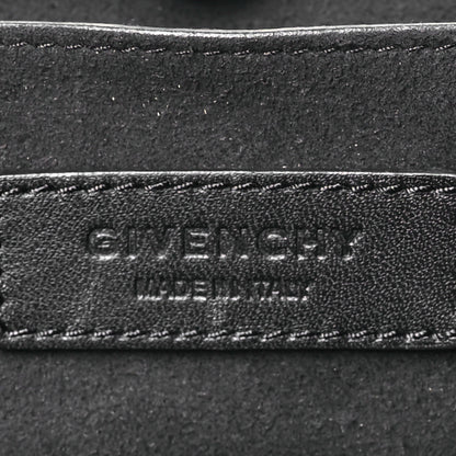 Givenchy Calfskin Crocodile Embossed Medium Shark Lock Satchel Black 6 of 11