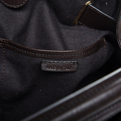 Burberry Haymarket Check Medium Walden Belted Hobo Chocolate 7 of 8