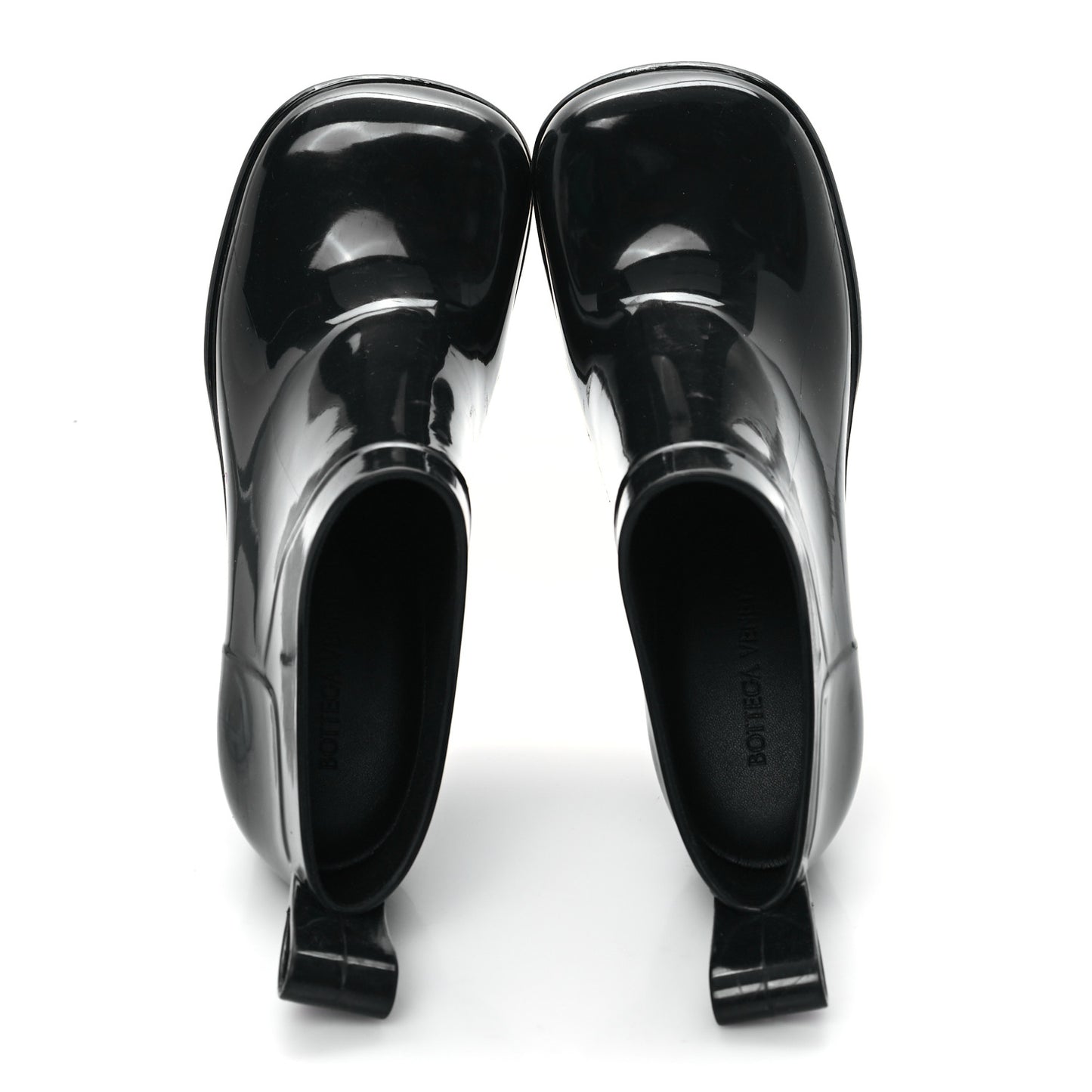 Rubber Shine Ankle Boots 37 Black