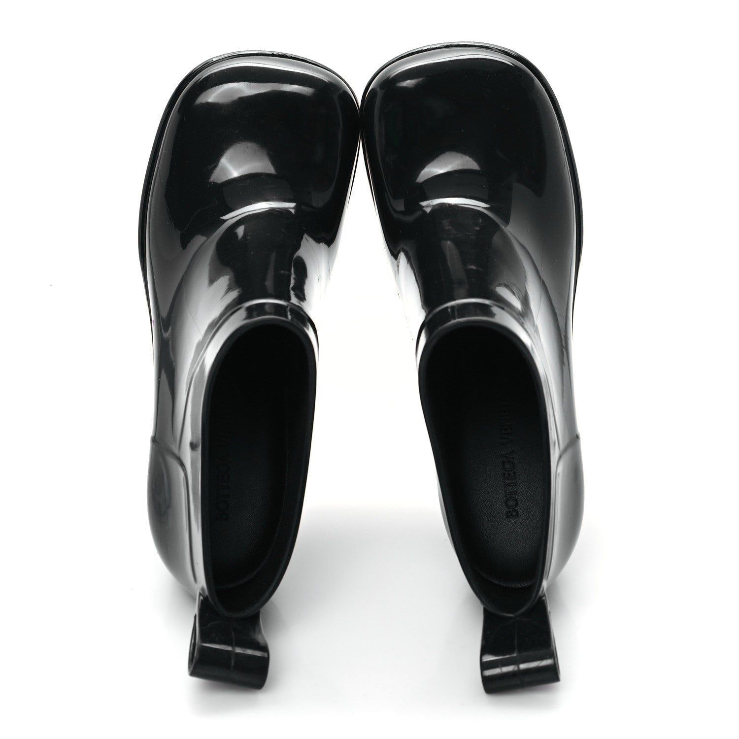 Bottega Veneta Rubber Shine Ankle Boots 37 Black 2 of 9