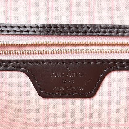 Louis Vuitton Damier Ebene Neo Neverfull MM Rose Ballerine 5 of 13
