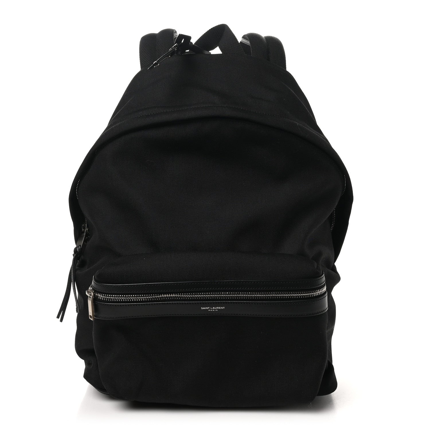 Saint Laurent Canvas City Backpack Black 1 of 10