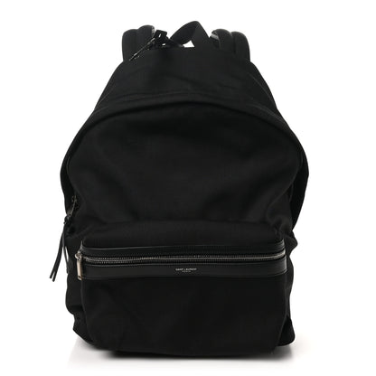 Saint Laurent Canvas City Backpack Black 1 of 10