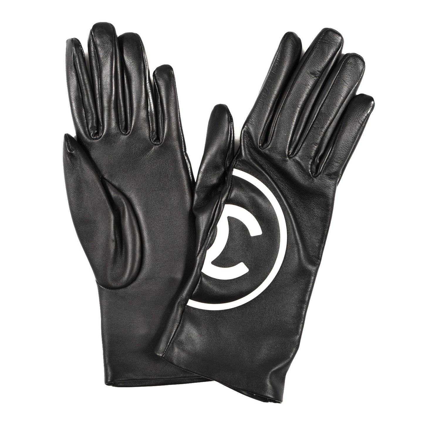 Lambskin CC Gloves 7 Black White