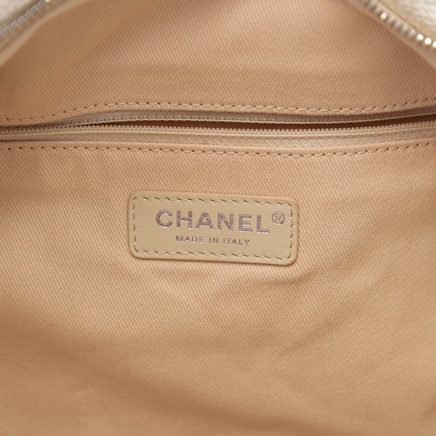 Canvas Maxi Bowling Bag White Beige