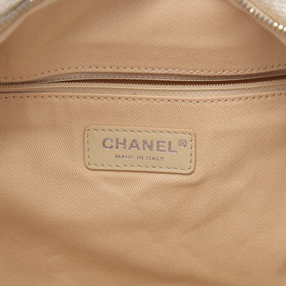 Chanel Canvas Maxi Bowling Bag White Beige 5 of 9