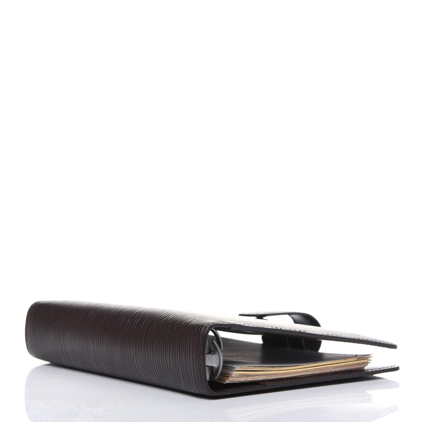 Epi Medium Ring Agenda Cover Moka