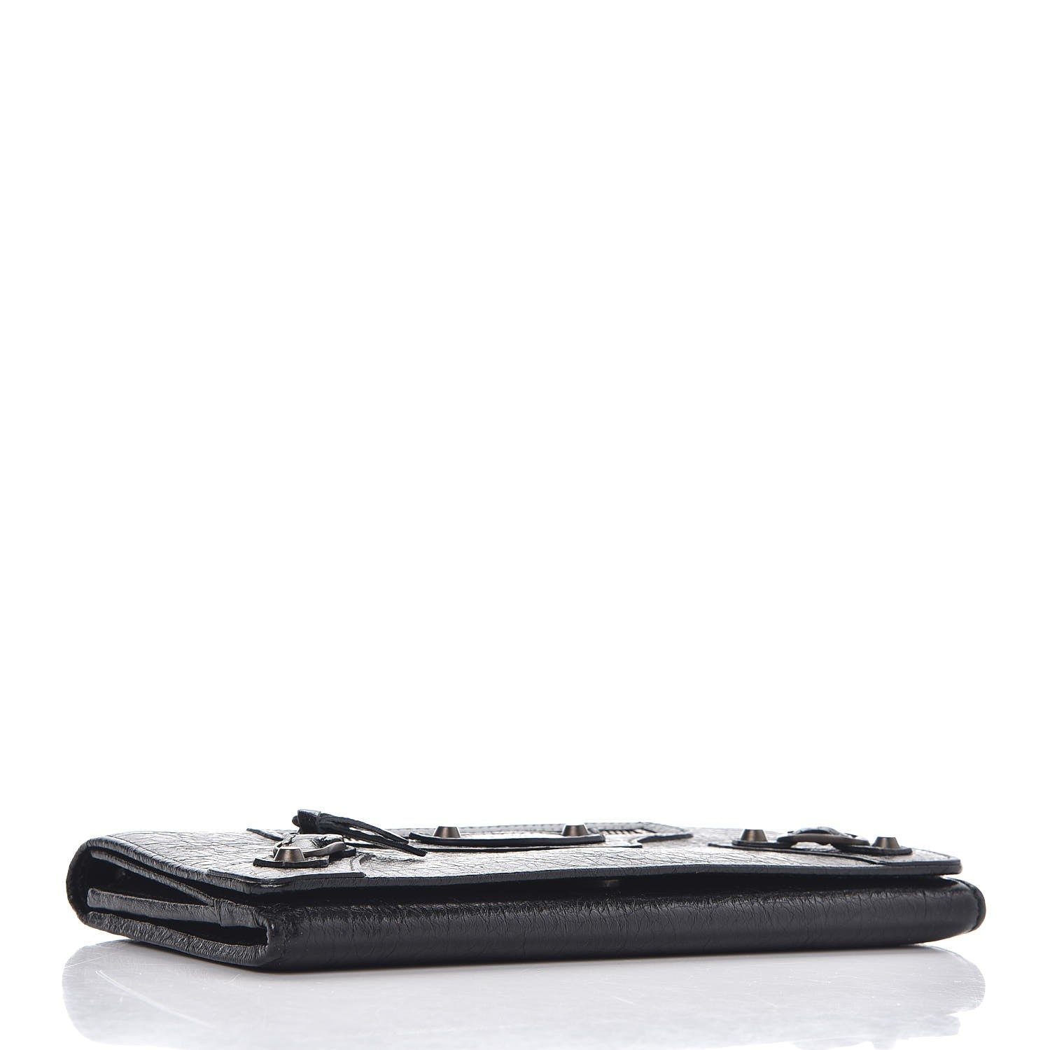 Balenciaga Agneau Classic Hardware Money Wallet Black 4 of 6