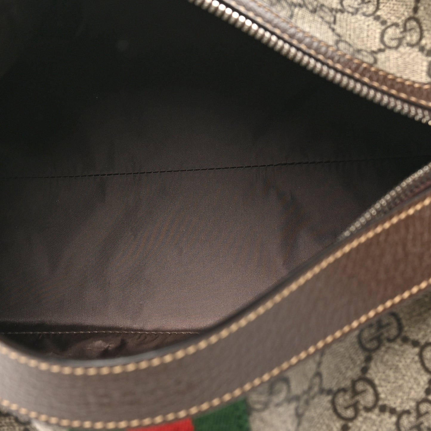 Monogram Web Cosmetic Case Beige Ebony New Acero