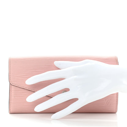 Louis Vuitton Epi Sarah Wallet NM Rose Ballerine 3 of 9