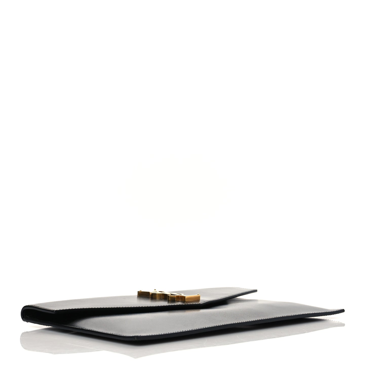 Smooth Shiny Calfskin Monogram Uptown Pouch Black
