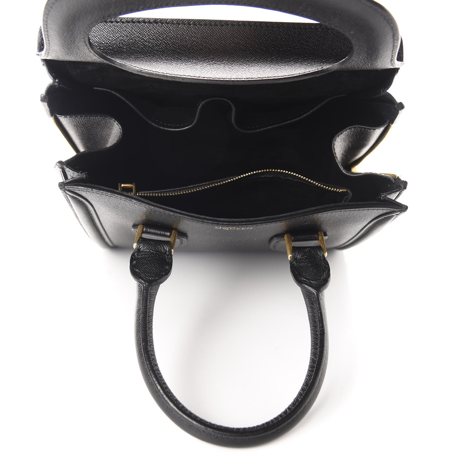 Alexander McQueen Grained Calfskin Large Heroine Black 5 of 12