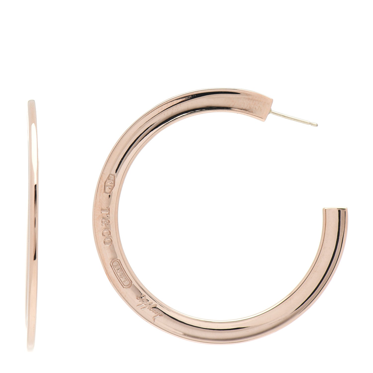 Tiffany Rubedo 1837 Flat Hoop Earrings 1 of 4