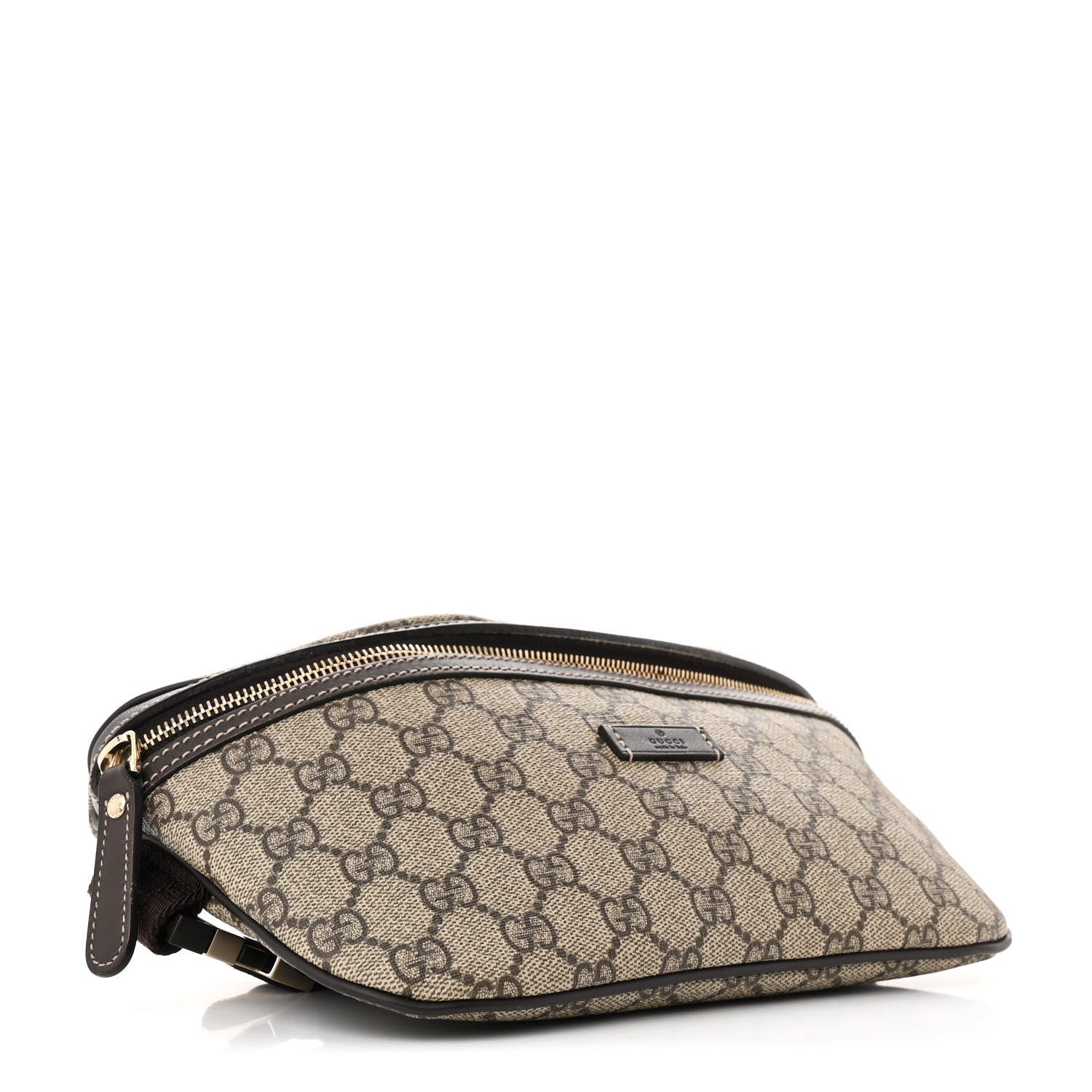 Gucci GG Supreme Monogram Belt Bag Dark Brown 4 of 10