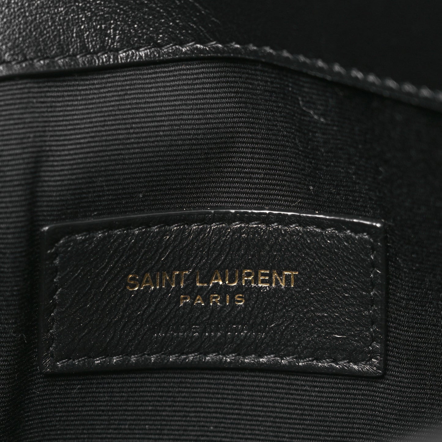 Patent Calfskin Monogram Uptown Clutch Black