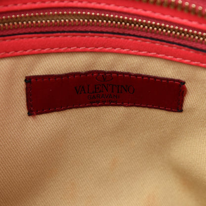 Valentino Garavani Vitello Rockstud Double Handle Tote Deep Rose 6 of 9