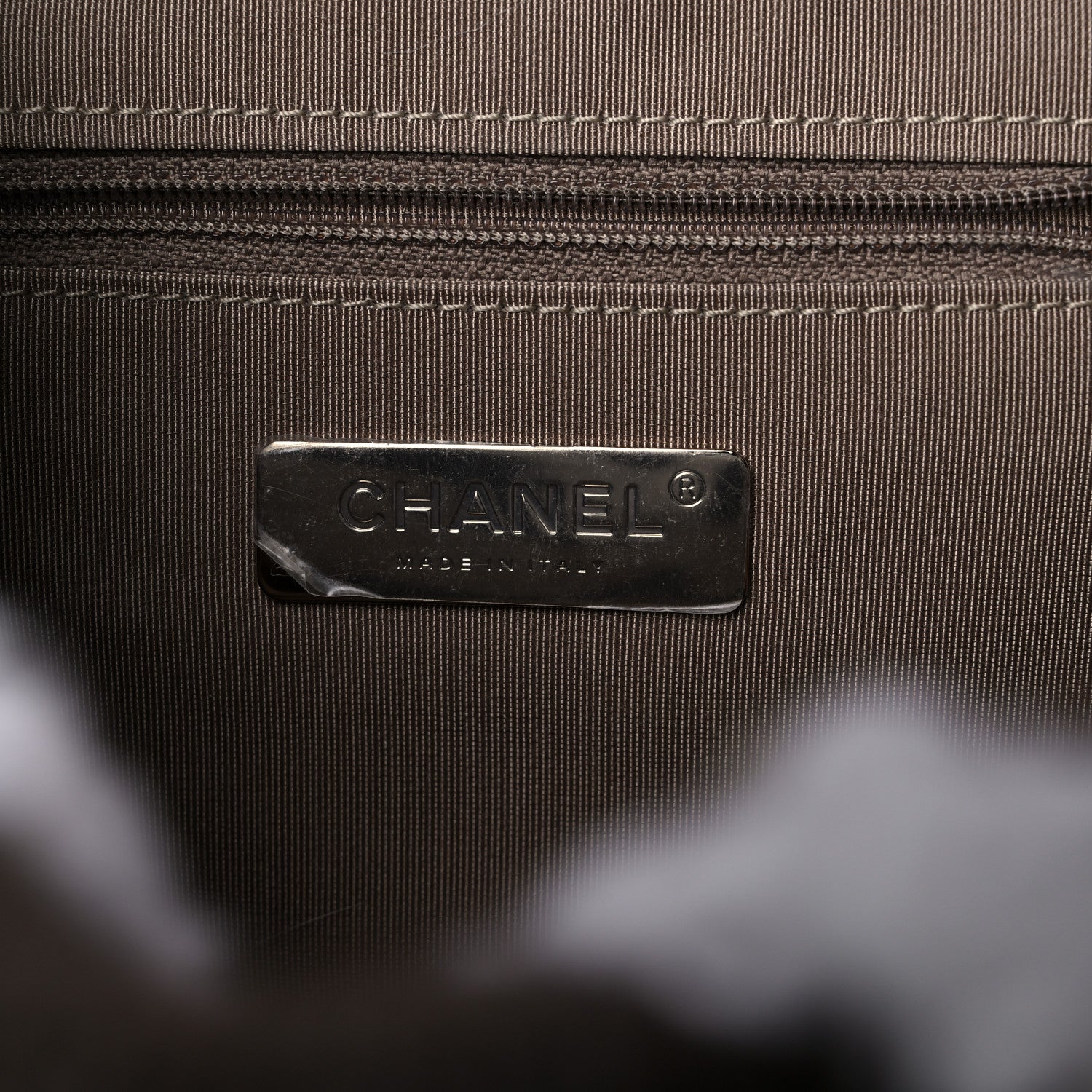 Chanel Glazed Calfskin Shearling Quilted Small Mountain Backpack Brown White 6 of 9