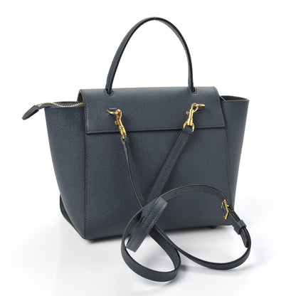 Celine Grained Calfskin Nano Belt Bag Slate 2 of 11