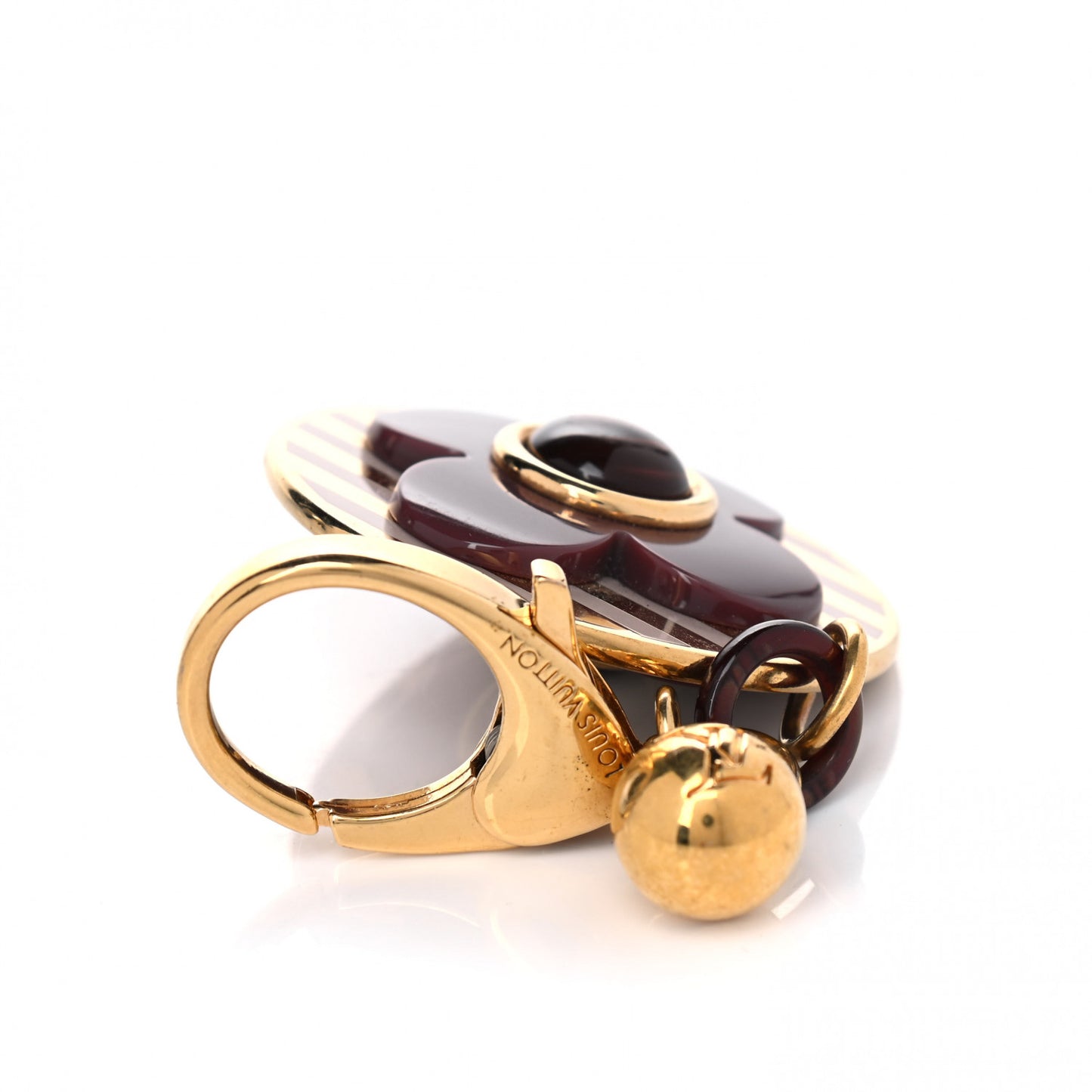 Rayures Bag Charm Purple