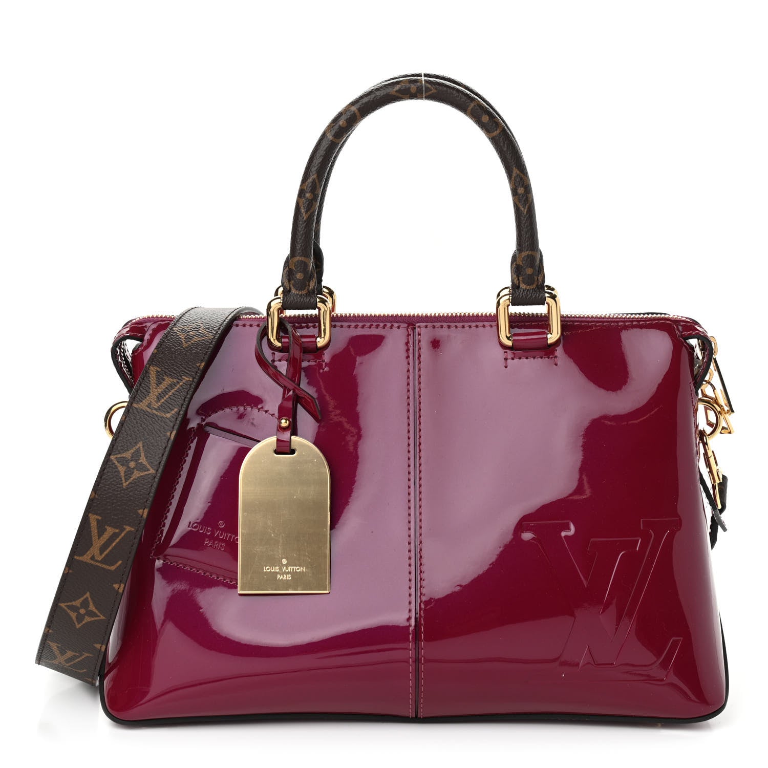 Louis Vuitton Patent Calfskin Miroir Tote Magenta 1 of 11