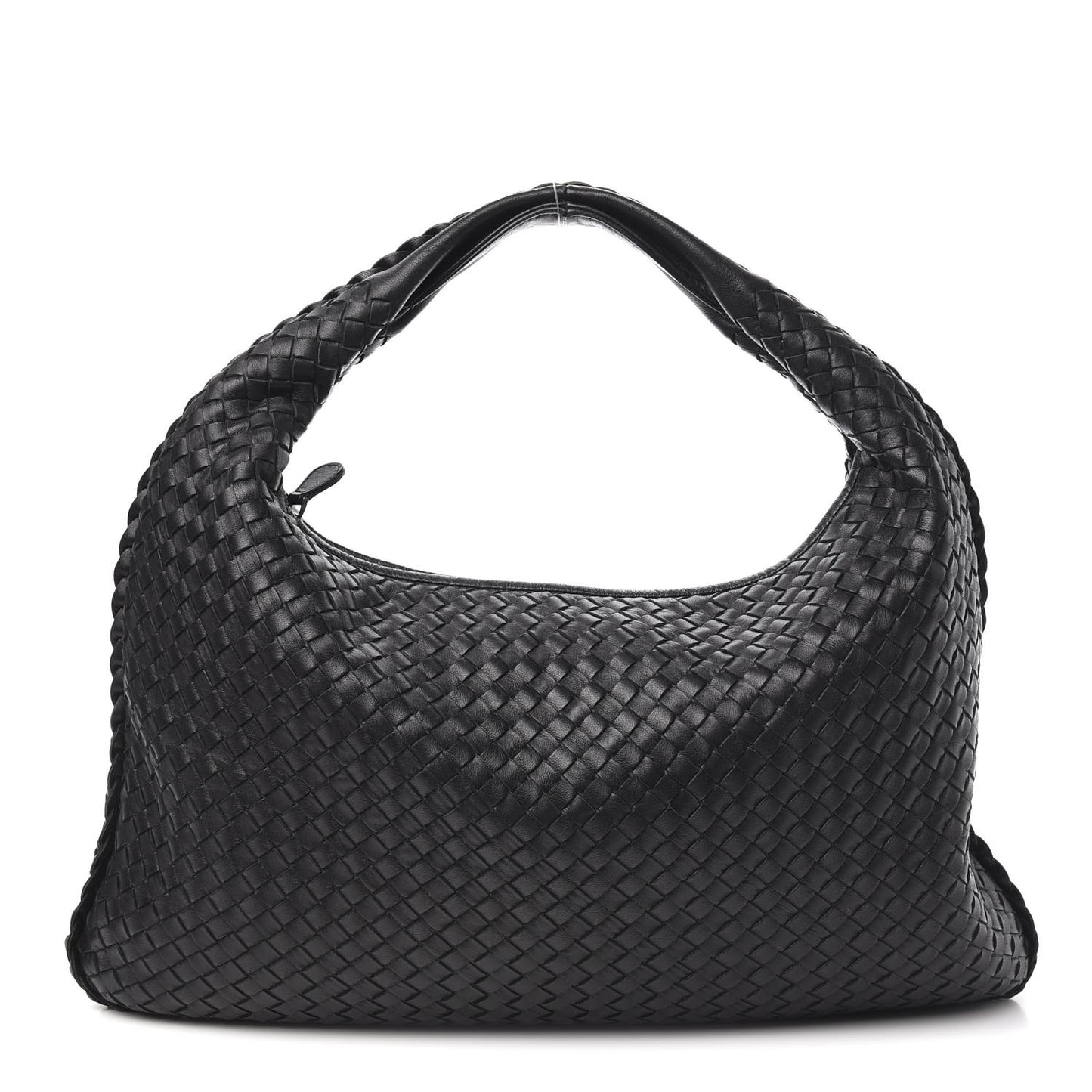 Nappa Intrecciato Large Veneta Hobo Black