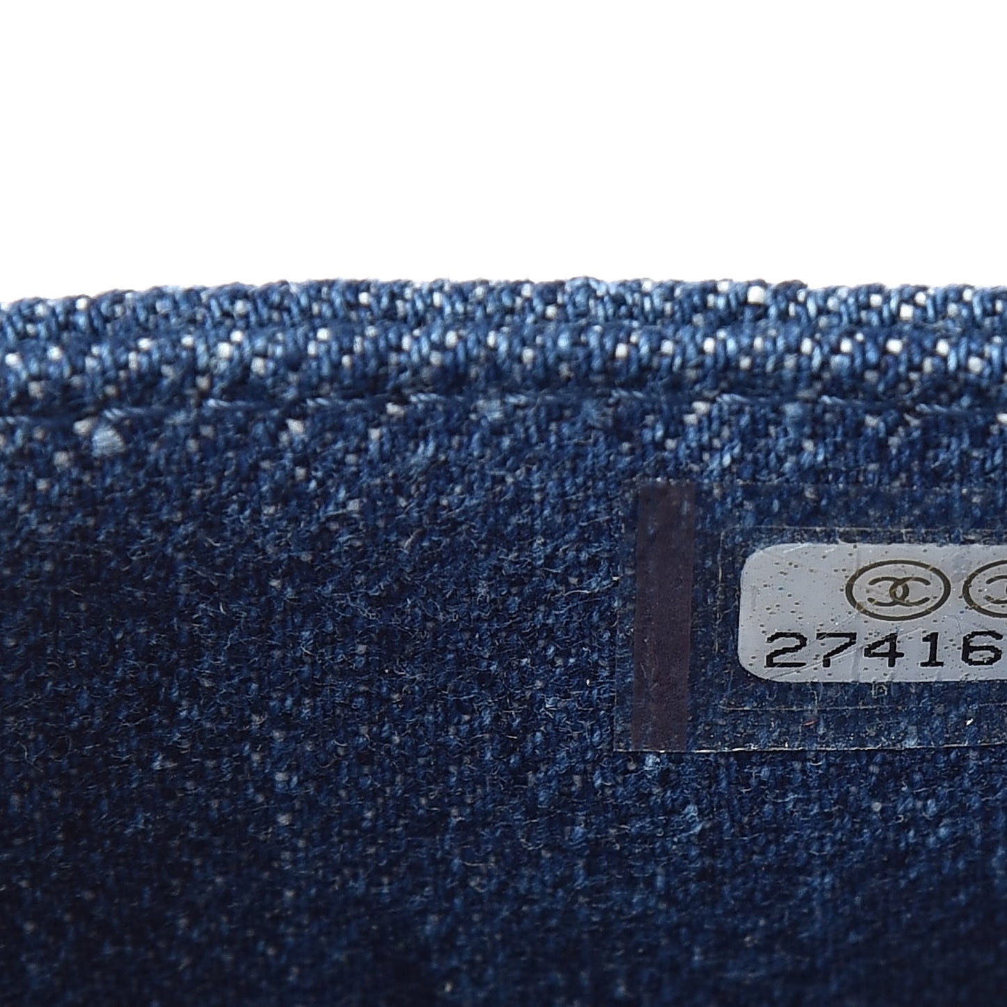 Denim Camelia Charms Card Holder Blue
