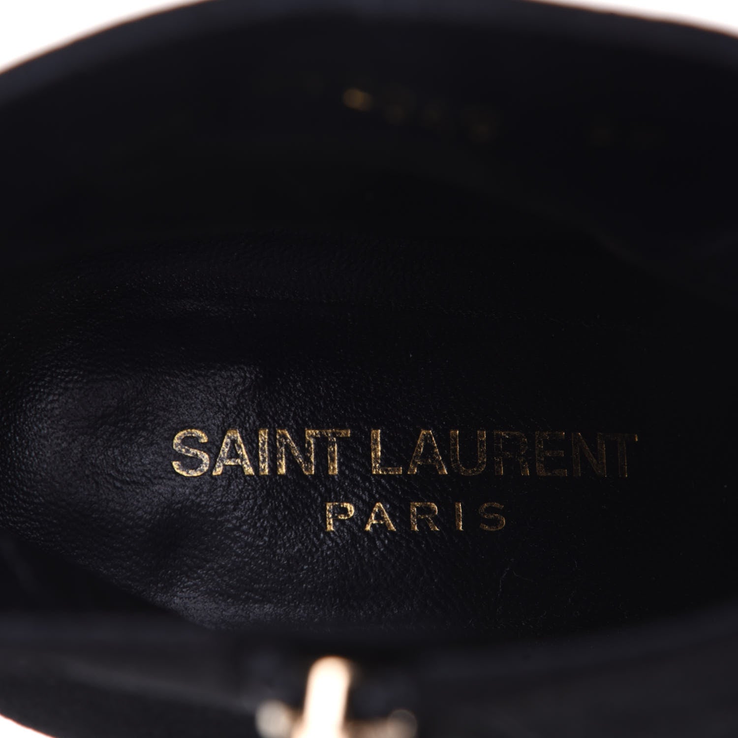 Saint Laurent Kid Scamosciato Loulou 70 Ankle Zip Boot 39 Black 9 of 11