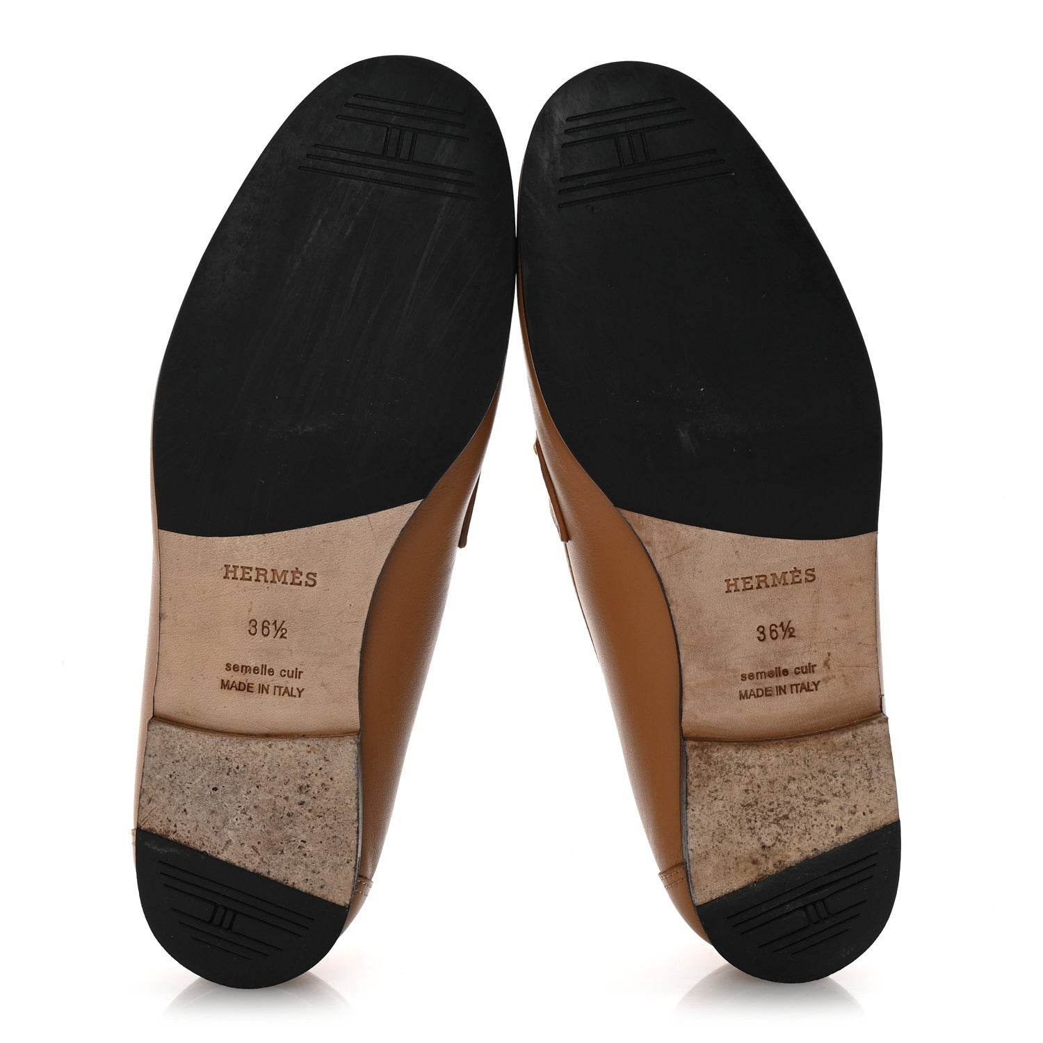 Hermes Calfskin Colette Loafer 36.5 Naturel 6 of 10