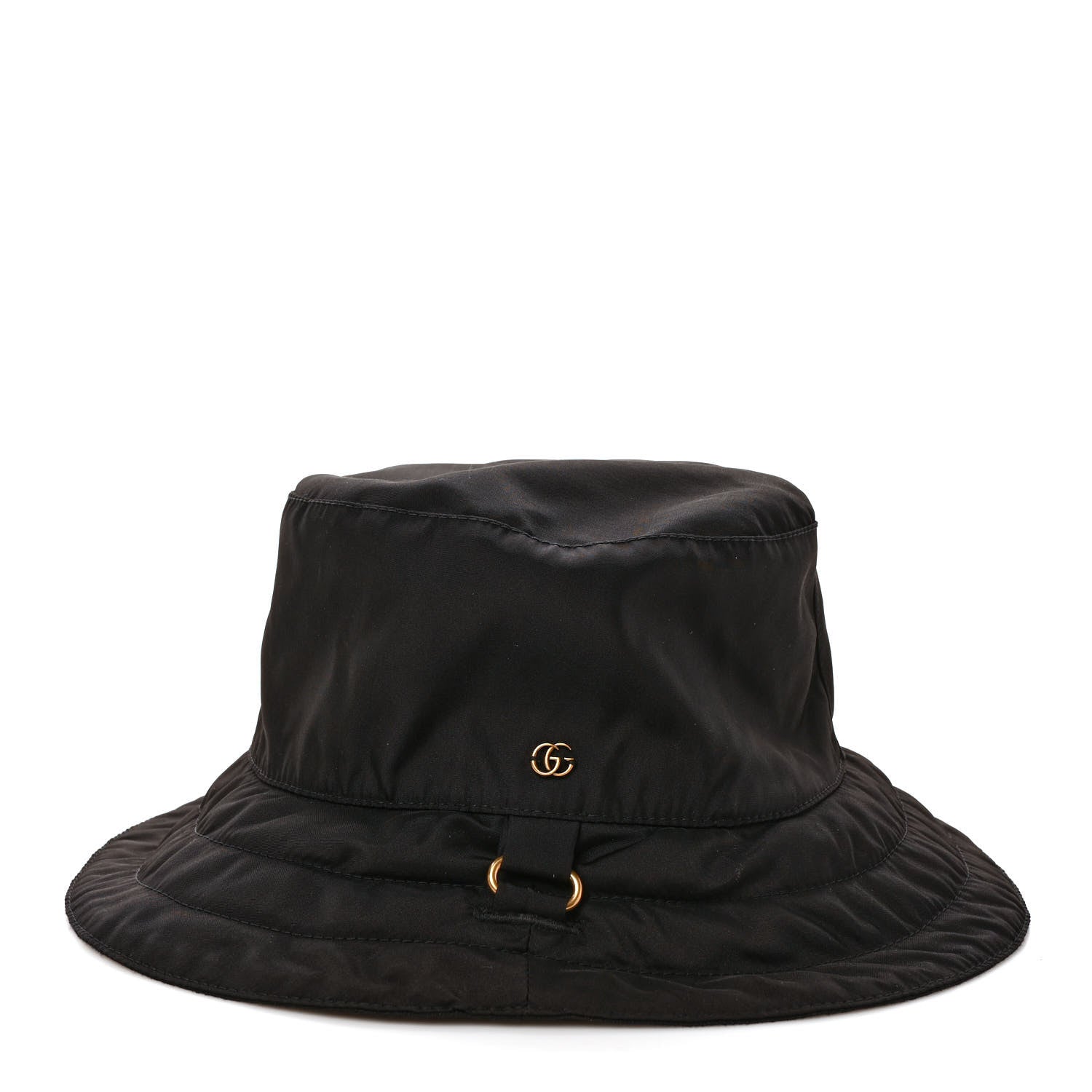 Gucci Canvas Nylon Monogram Reversible Self-Tie Bucket Hat Black 4 of 8