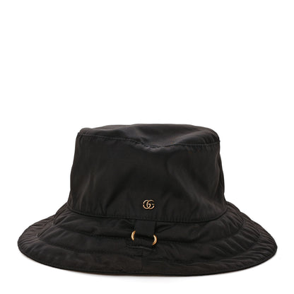 Gucci Canvas Nylon Monogram Reversible Self-Tie Bucket Hat Black 4 of 8