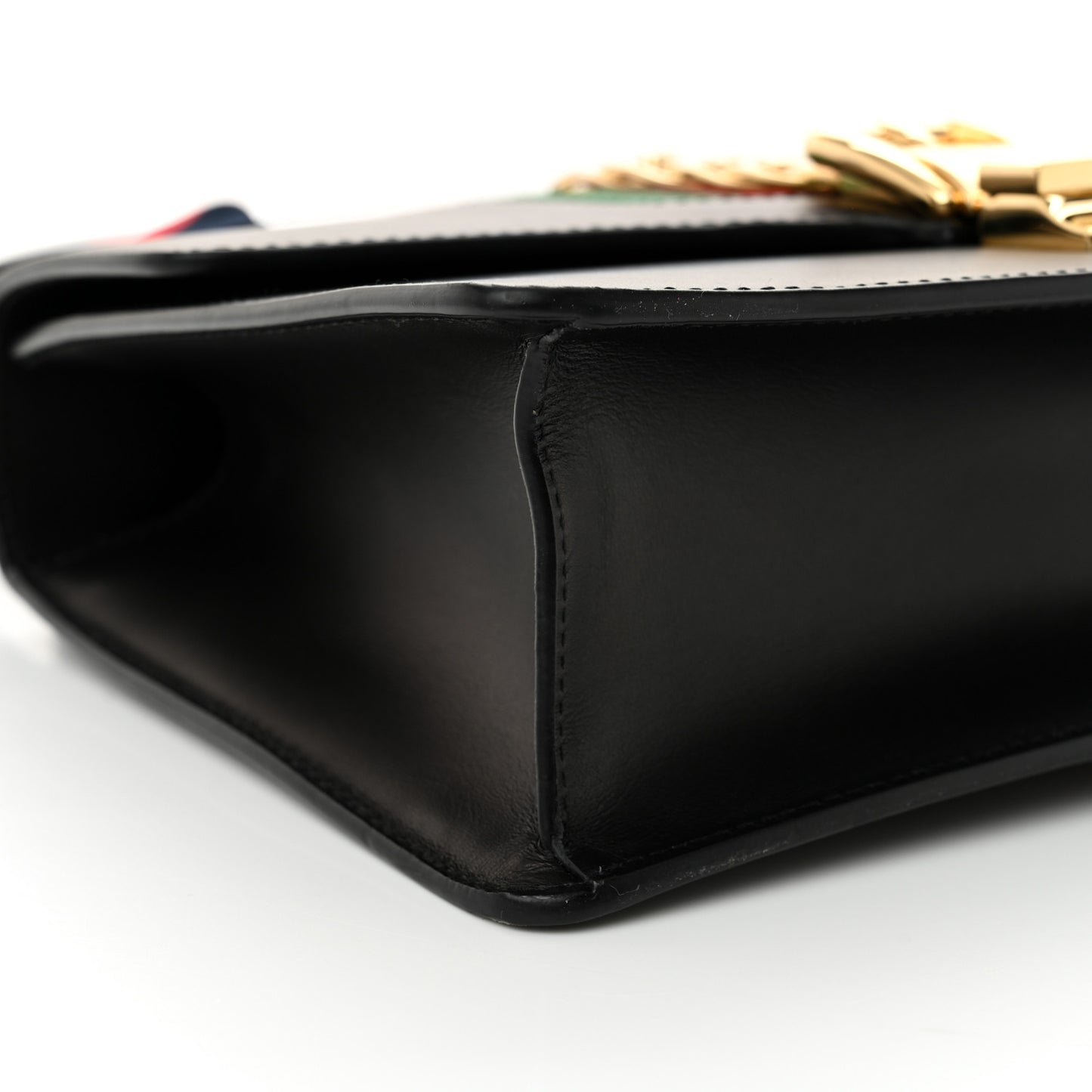 Calfskin Small Sylvie Shoulder Bag Black
