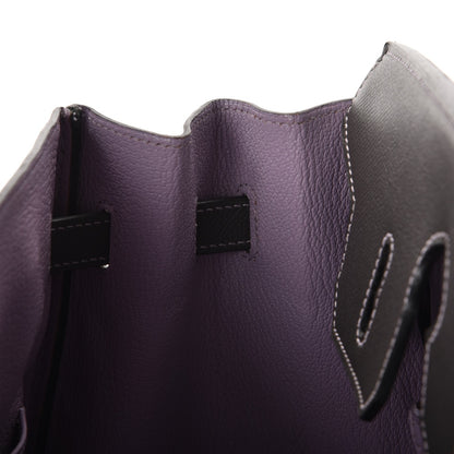 Hermes Epsom Horseshoe Birkin 35 Etain Lilac 24 of 27