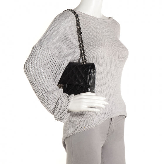 Chanel Caviar Quilted Medium Double Flap Black 2 of 9