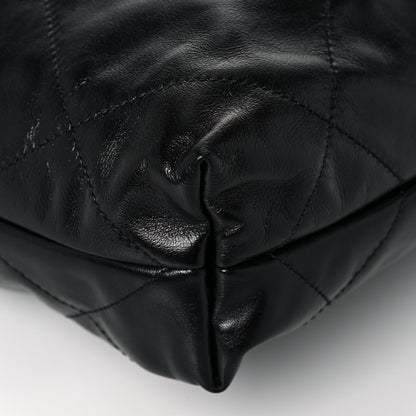Chanel Shiny Calfskin Quilted Small Chanel 22 Black 12 of 14