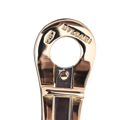 Bulgari 18K Yellow Gold Stainless Steel Tubogas Earrings 4 of 4