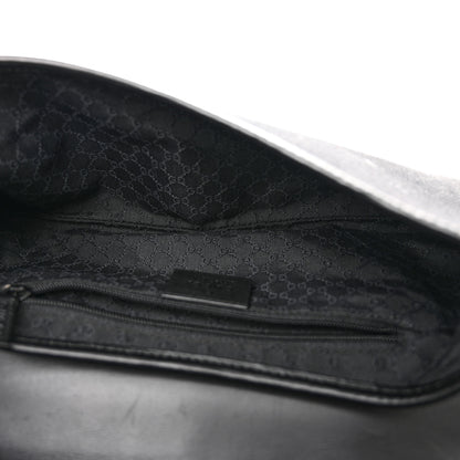 Gucci Denim Calfskin Small Jackie O Hobo Black 5 of 11