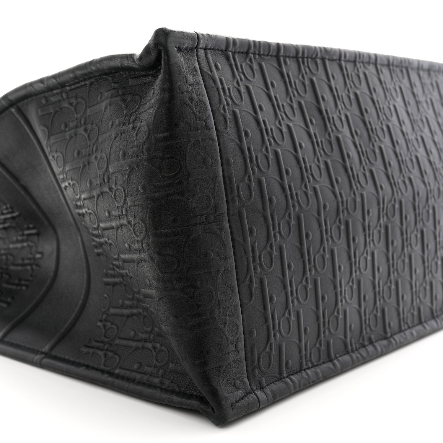 Christian Dior Oblique Calfskin Embossed Large Book Tote TBlack 9 of 13