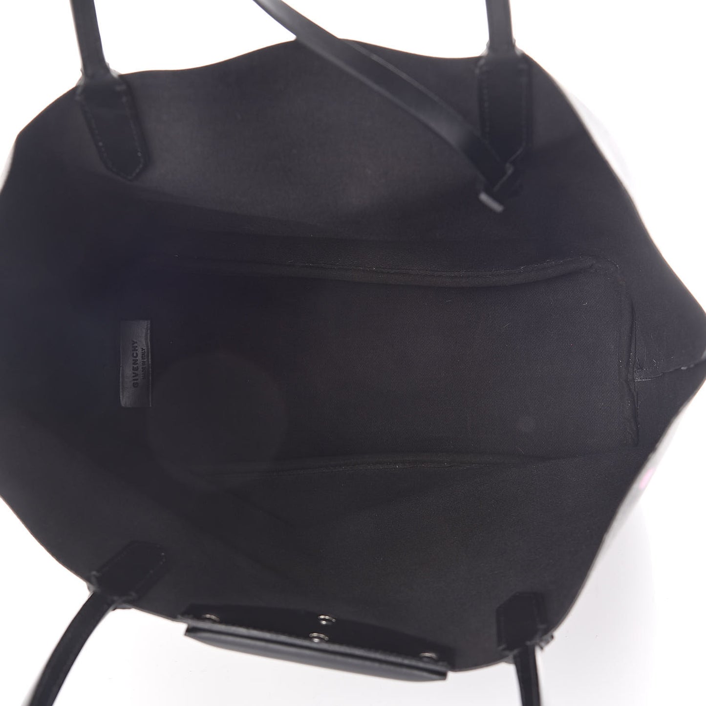 Textured Coated Canvas Medium Dots Print Antigona Tote Black