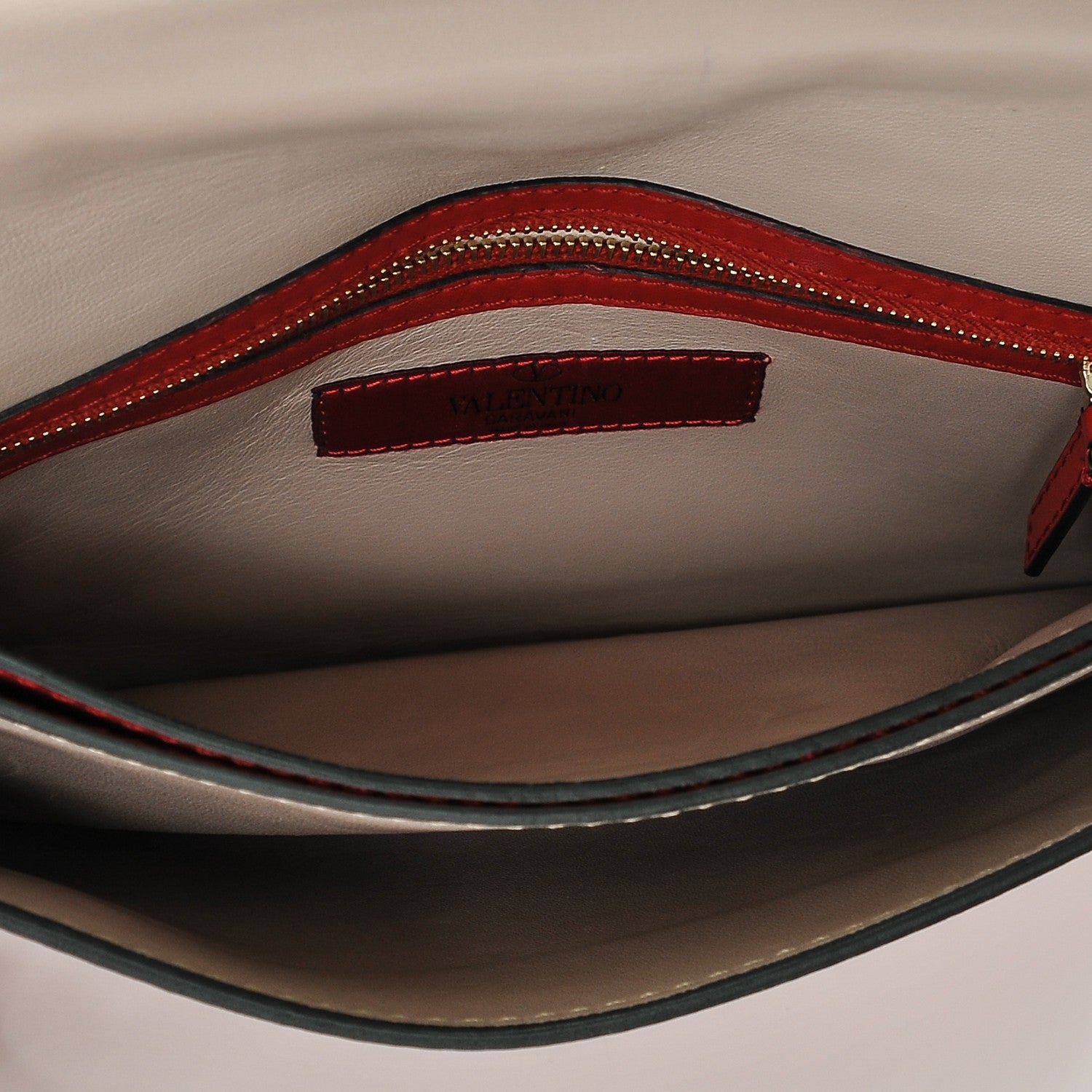 Valentino Garavani Nappa Rockstud Wristlet Clutch Rosso Valentino 5 of 9