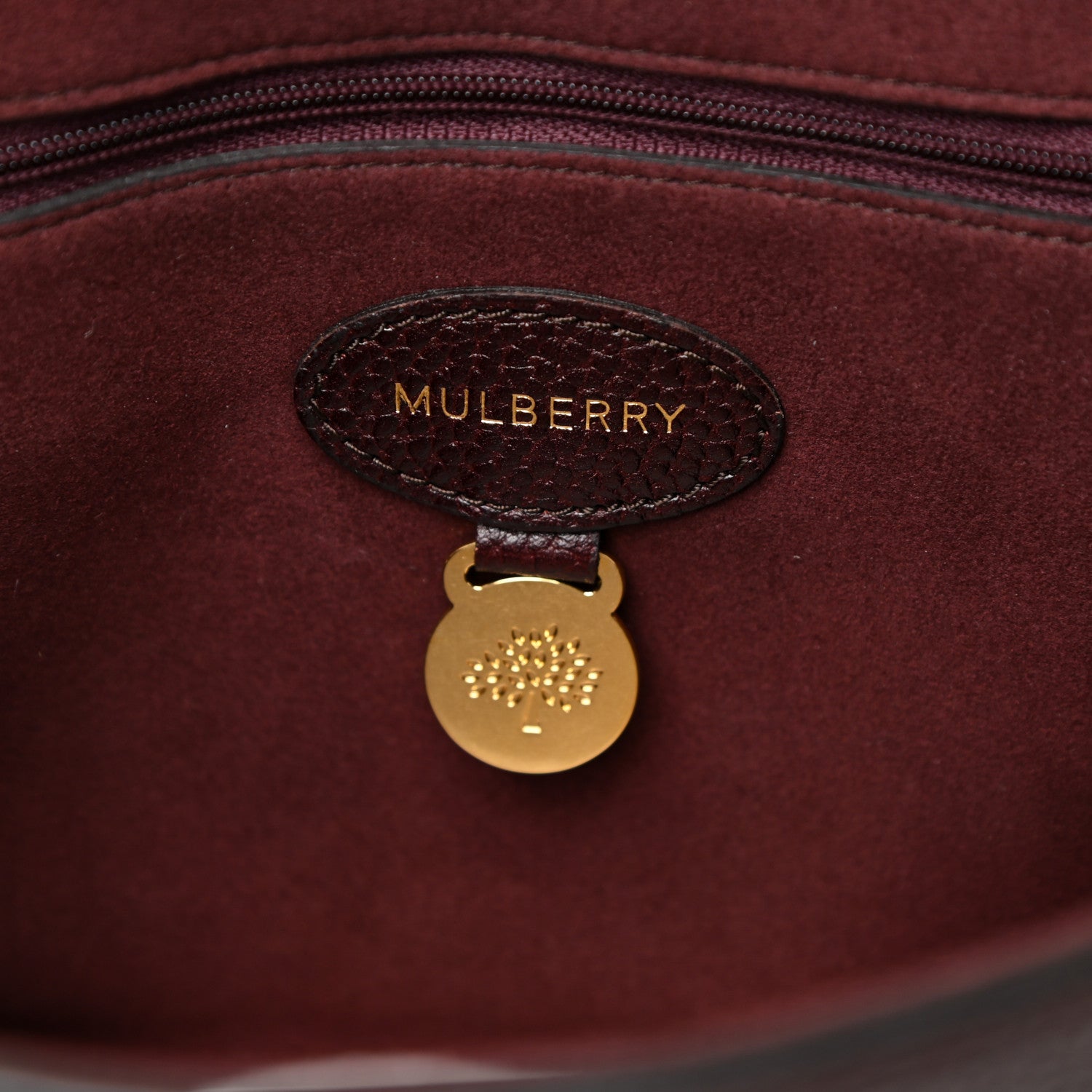 Mulberry Glossy Goatskin Medium Lily Oxblood 6 of 18