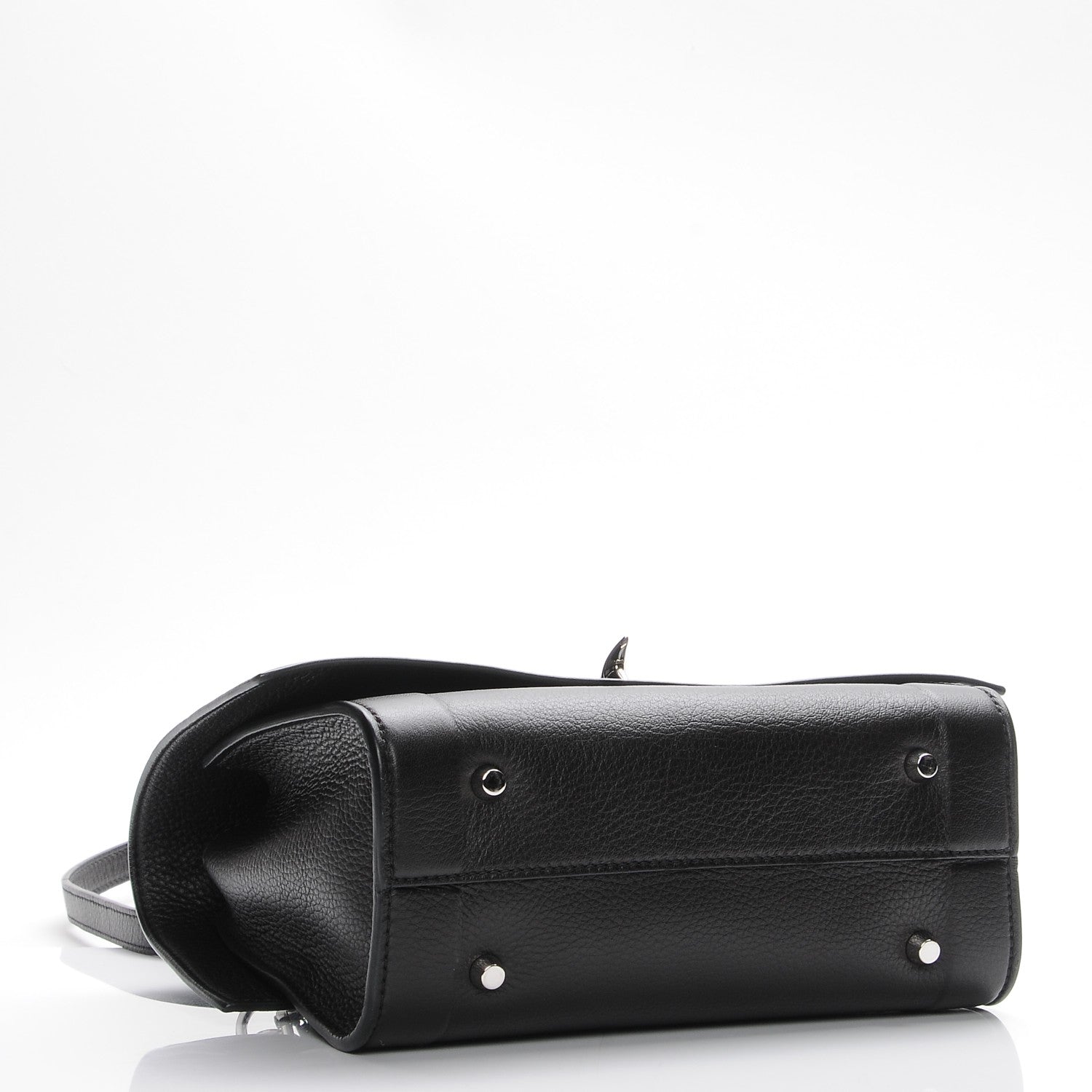 Givenchy Grained Calfskin Mini Shark Lock Satchel Black 5 of 8