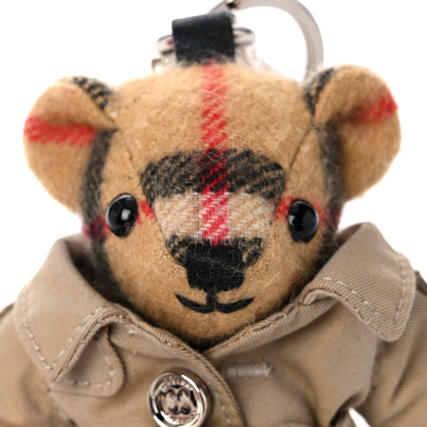 Burberry Thomas Check Trench Teddy Bear Keychain Charm Camel 3 of 4