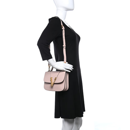 Versace Vitello Barocco Virtus Small Top Handle Shoulder Bag Pink 2 of 8