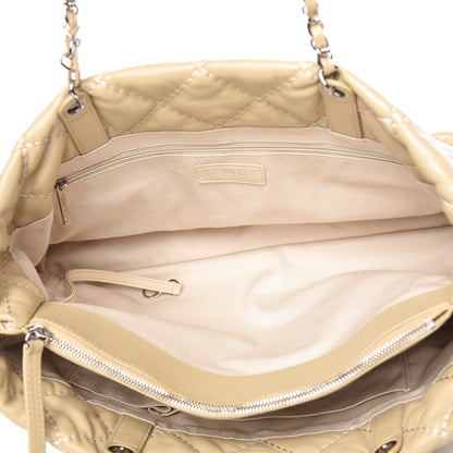 Chanel Calfskin Contrast Stitch Tote Beige 5 of 18