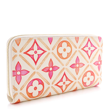 Louis Vuitton Monogram By The Pool Zippy Wallet Coral 3 of 7